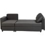 Seconique Dora Corner Sofa Bed in Dark Grey Fabric
