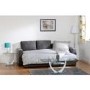 Seconique Dora Corner Sofa Bed in Dark Grey Fabric