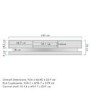 Wide White Gloss TV Stand with Storage & LEDs - TV's up to 70" - Evoque