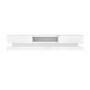 Wide White Gloss TV Stand with LEDs - TV's up to 70" - Evoque