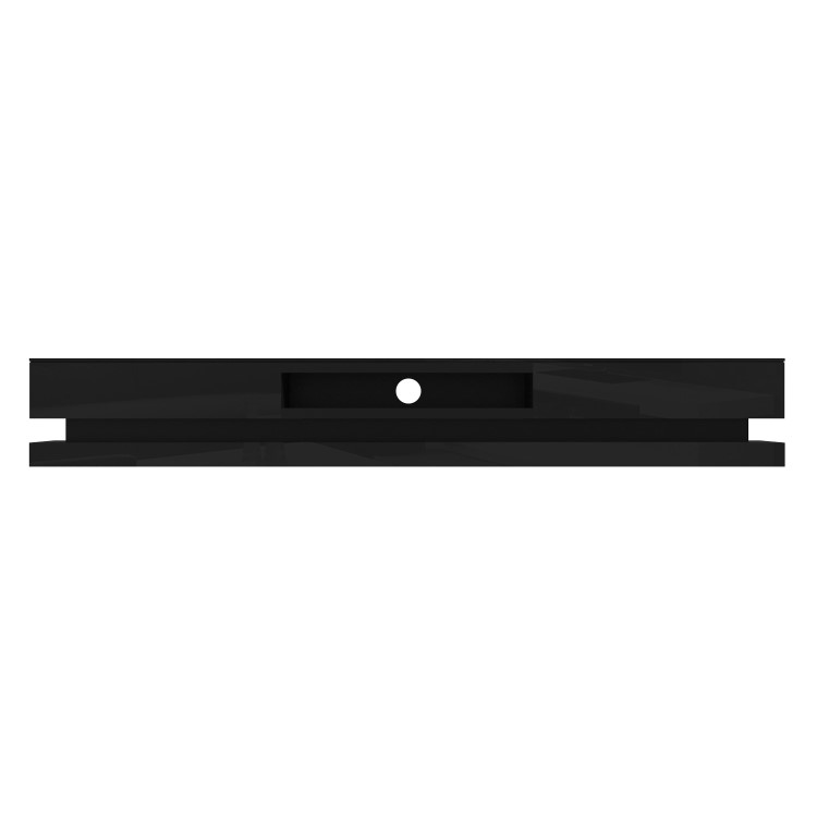 Large Black Gloss TV Stand with Storage & LED Lights - TV's up to 70" - Evoque