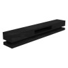 Wide Black Gloss TV Stand with Storage &amp; LEDs - TV&#39;s up to 70&quot; - Evoque