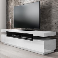 Large White Gloss TV Stand with Storage - TV's up to 85" - Harlow Large White Gloss TV Stand with Storage - TV's up to 85" - Harlow