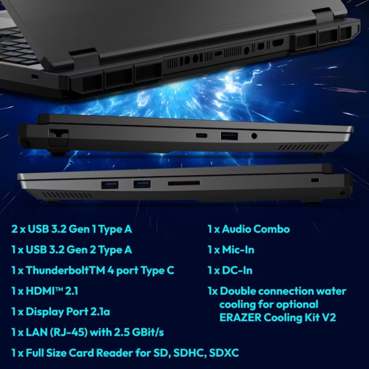 Medion ERAZER Beast 16 X1 Intel Core Ultra 9 32GB RAM 2TB SSD RTX 5080 300Hz 16 Inch QHD+ Windows 11 Gaming Laptop