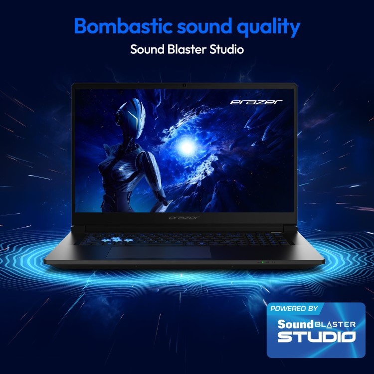 Medion ERAZER Scout 17 E1 Intel Core i5 16GB RAM 1TB SSD RTX 5050 144Hz 17.3 Inch Windows 11 Gaming Laptop