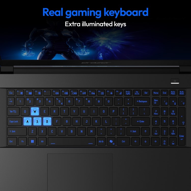 Medion ERAZER Deputy 15 P1 Intel Core 7 16GB RAM 1TB SSD RTX 5060 144Hz 15.6 Inch Windows 11 Gaming Laptop