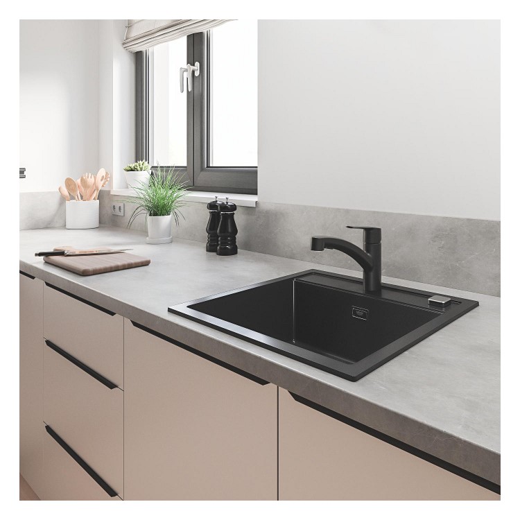 ALMOST PERFECT - Start OHM sink Dual Spray low spout Black