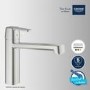 Grohe Get Single Lever Kitchen Mixer Tap - SuperSteel