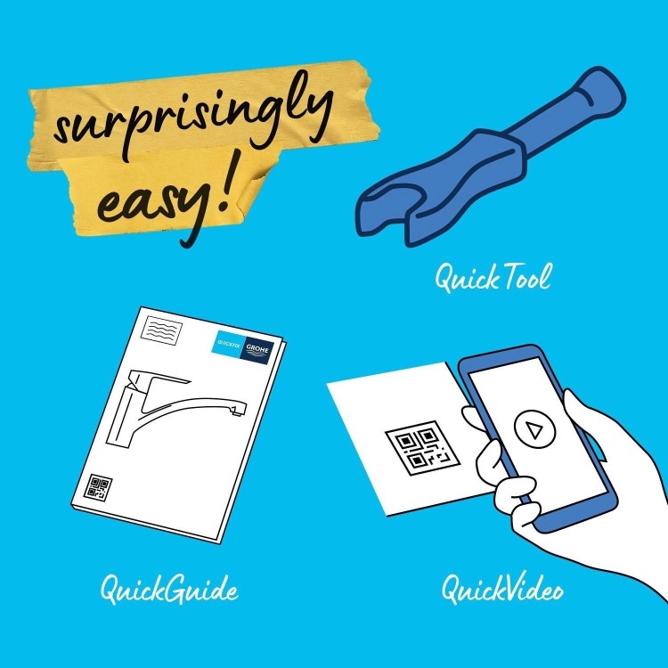 Grohe Get Single Lever Kitchen Mixer Tap - SuperSteel