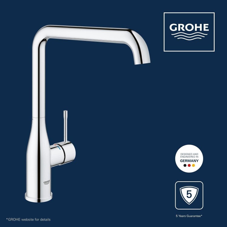 Grohe Essence Single Lever Kitchen Mixer Tap - Chrome
