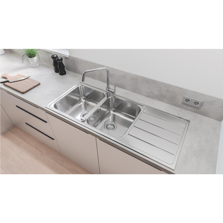 Grohe Quickfix Start Single Lever Monobloc Kitchen Mixer Tap - Chrome