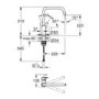 Grohe Quickfix Start Black Single Lever Monobloc Kitchen Mixer Tap