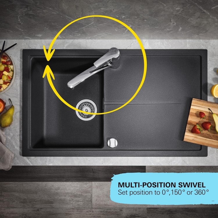 Grohe Start Dual Lever Kitchen Mixer Tap - Chrome