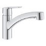 Grohe Start Quick Fix Single Lever Pull Out Monobloc Kitchen Mixer Tap - Chrome