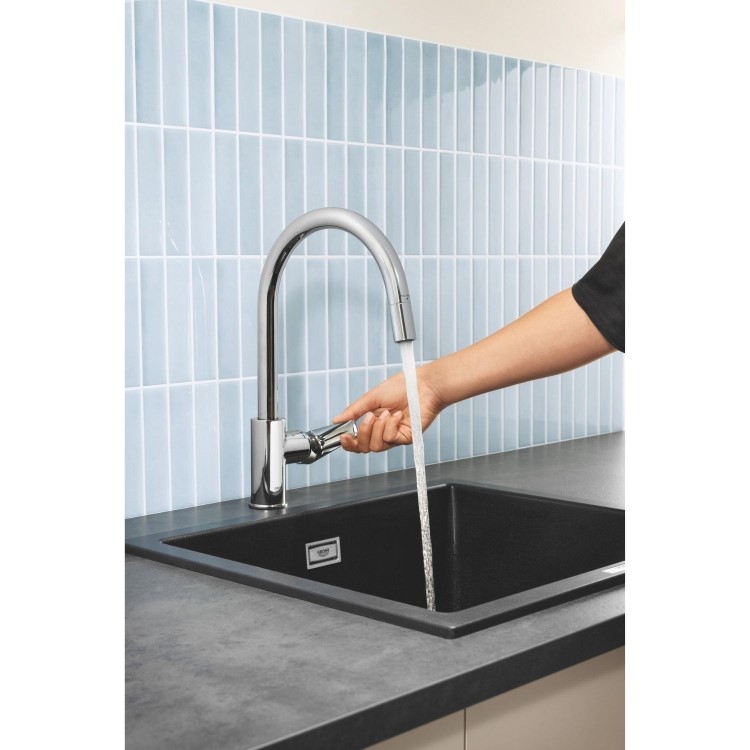 Grohe StartEdge Single Lever Kitchen Mixer Tap - Chrome