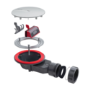 GRADE A1 - 90mm Fast Flow Shower Waste - Wirquin