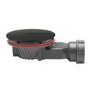 GRADE A1 - 90mm Black Fast Flow Shower Waste - Wirquin