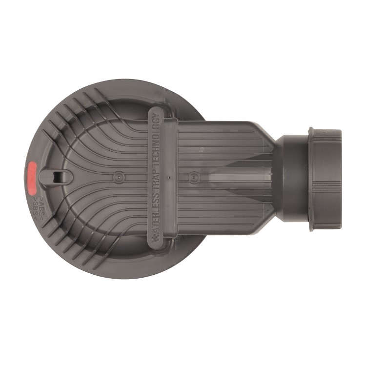 GRADE A1 - 90mm Black Fast Flow Shower Waste - Wirquin