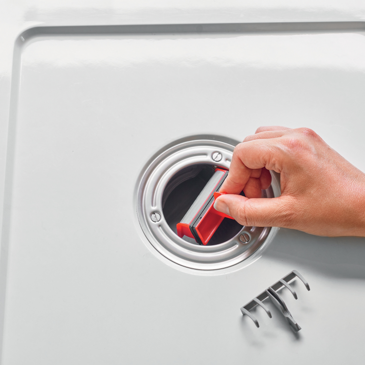 GRADE A1 - 90mm Black Fast Flow Shower Waste - Wirquin