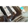 GRADE A3 - Germania Center Shoe Cabinet in Oak and White - 12 Pairs