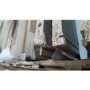 GRADE A3 - Germania Center Shoe Cabinet in Oak and White - 12 Pairs
