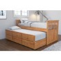 Oxford Captains Guest Bed With Storage in Pine - Trundle Bed Included