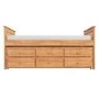 Oxford Captains Guest Bed With Storage in Pine - Trundle Bed Included