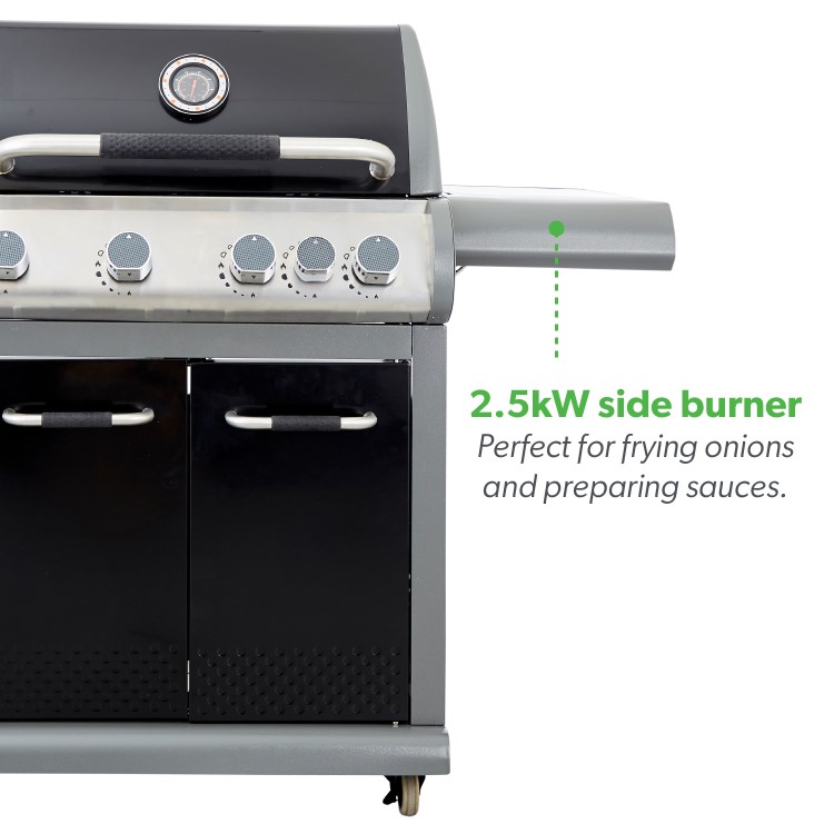 Refurbished Dangrill 30962 4 Burner Gas BBQ with Side Burner