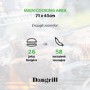 Refurbished Dangrill 30962 4 Burner Gas BBQ with Side Burner
