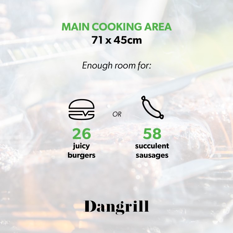 Refurbished Dangrill 30962 4 Burner Gas BBQ with Side Burner