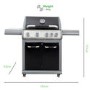 Refurbished Dangrill 30962 4 Burner Gas BBQ with Side Burner