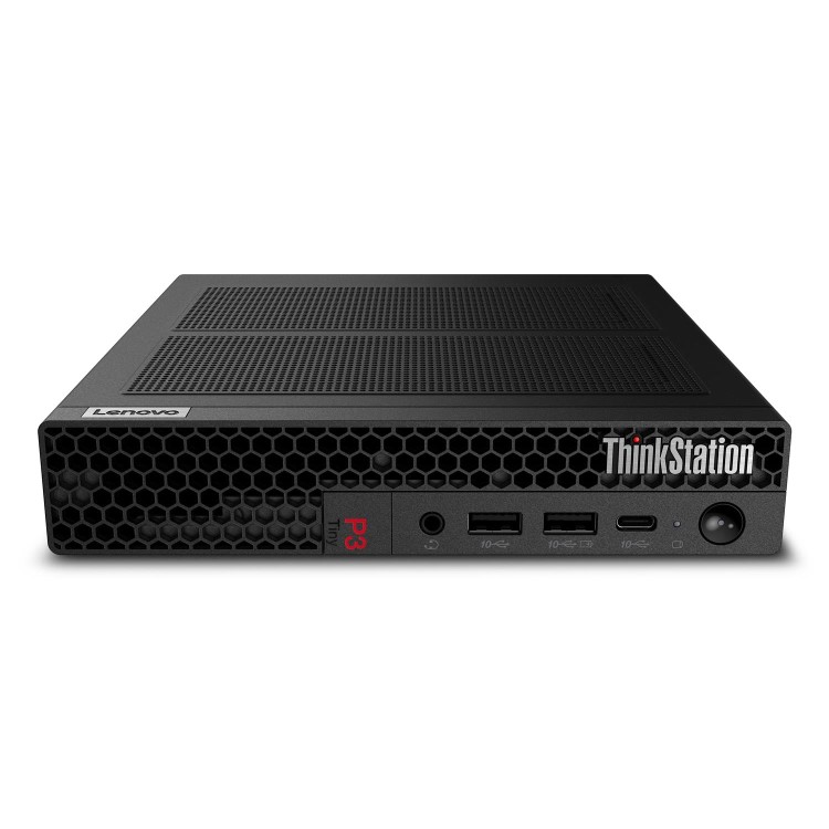Refurbished Lenovo ThinkStation P3 Tiny Intel Core i7 14700 32GB RAM 1TB SSD T1000 Windows 11 Pro Mini Workstation PC