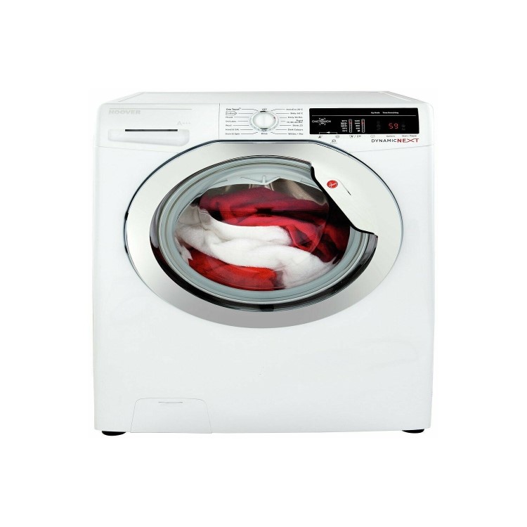 Refurbished Hoover Dynamic DXOA 49C3/1-80 Smart Freestanding 9KG 1400 Spin Washing Machine White
