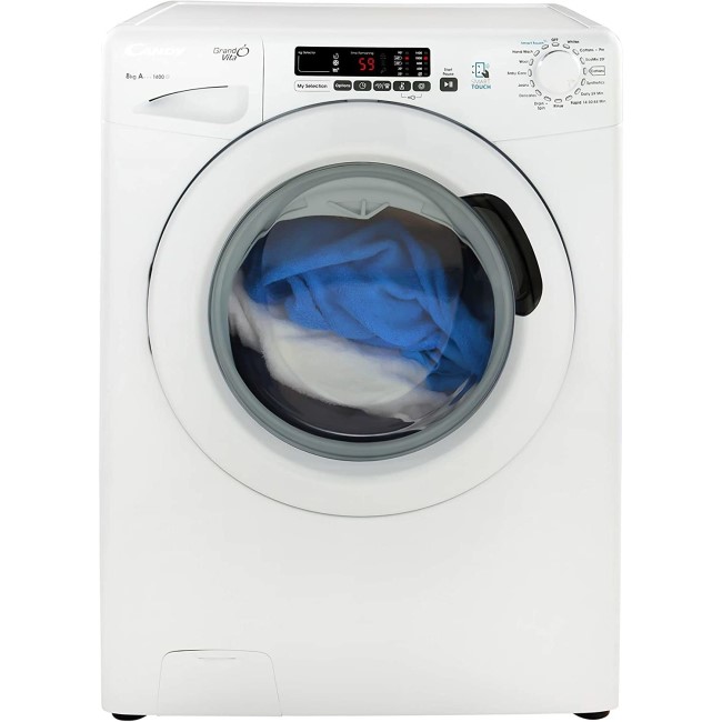 Refurbished Candy Grand'O Vita GVS 148D3 Smart Freestanding 8KG 1400 Spin Washing Machine White