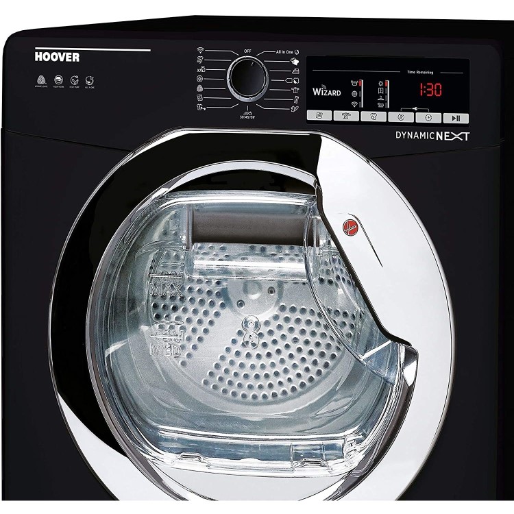 Refurbished Hoover DXOC10TCEB Smart Freestanding Condenser 10KG Tumble Dryer Black