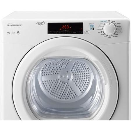 Refurbished Candy GSV C9TG Smart Freestanding Condenser 9KG Tumble Dryer White
