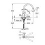 Grohe BauEdge Single Lever Monobloc Mixer Kitchen Tap- Chrome