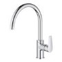 GRADE A1 - Box Opened Grohe BauEdge Chrome Single Lever Mixer Kitchen Tap 