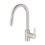 Grohe Feel Single Lever C- Spout Dual Spray Kitchen Mixer Tap - Supersteel