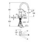 Grohe Feel Single Lever C- Spout Dual Spray Kitchen Mixer Tap - Supersteel