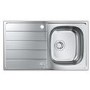 Grohe K200 Single bowl Inset Left or Right Chrome Stainless Steel Kitchen Sink