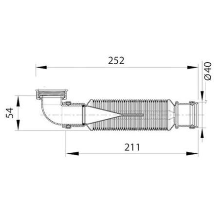 GRADE A1 - Wirquin Senzo 1.25 Space Saving Trap 