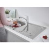 Single Bowl Stainless Steel Kitchen Sink &amp; Tap with Reversible Drainer - Grohe Eurosmart