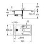 Single Bowl Chrome Stainless Steel Kitchen Sink with Reversible Drainer - Grohe Concetto