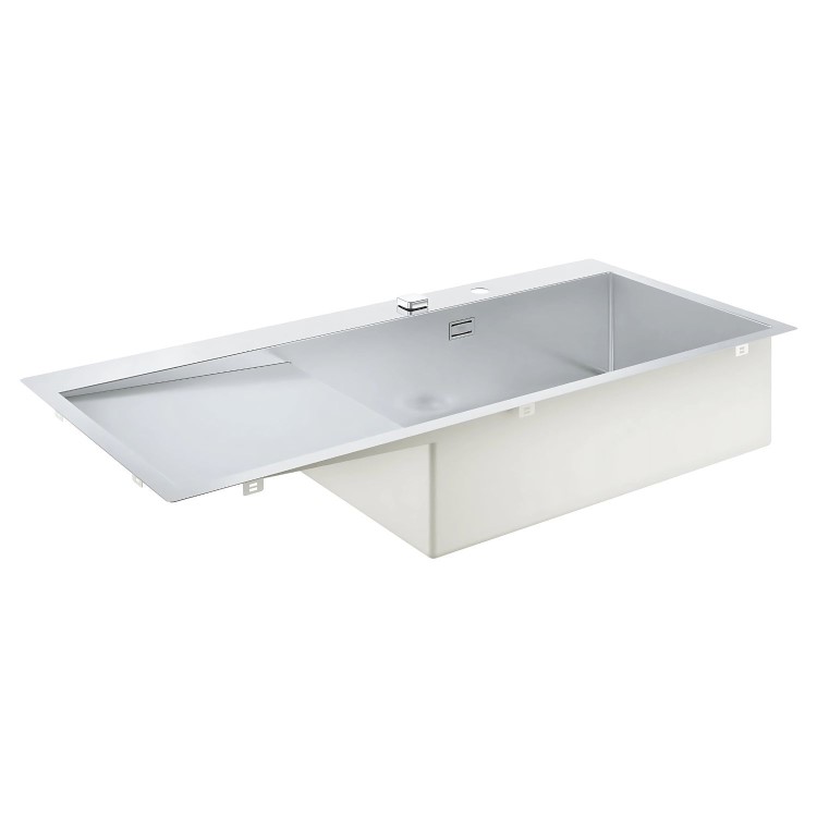 Grohe K1000 1 Bowl Inset Kitchen Sink & Drainer - Stainless Steel
