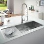 Grohe K1000 1 Bowl Inset Kitchen Sink & Drainer - Stainless Steel