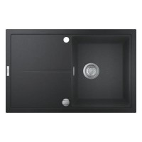 Grohe K400 Single bowl Inset Left or Right Black Composite  Kitchen Sink