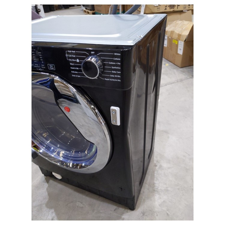 Refurbished Hoover H-Wash 300 HBWD8516DCB Integrated 8/5KG 1600 Spin Washer Dryer Black