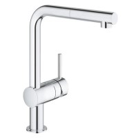 Grohe Minta Single Lever Pull Out Monobloc Kitchen Mixer Tap - Chrome Grohe Minta Single Lever Pull Out Monobloc Kitchen Mixer Tap - Chrome