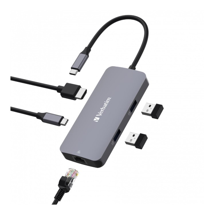 Verbatim CMH-05 USB-C Pro Multiport 5 Port Hub